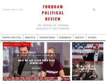 Tablet Screenshot of fordhampoliticalreview.org